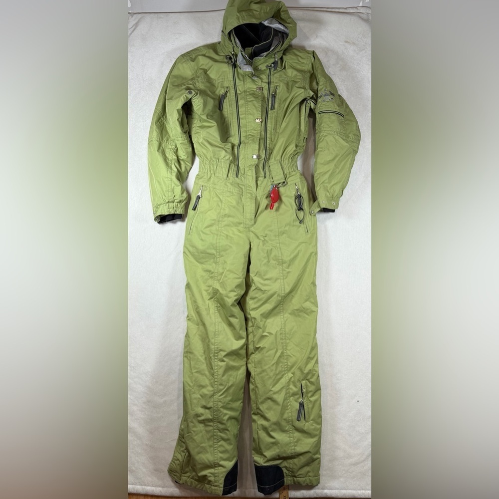 Vintage Size 10 Metropolis by Couloir Women's Lined Olive Ski & Snow Suit Chic